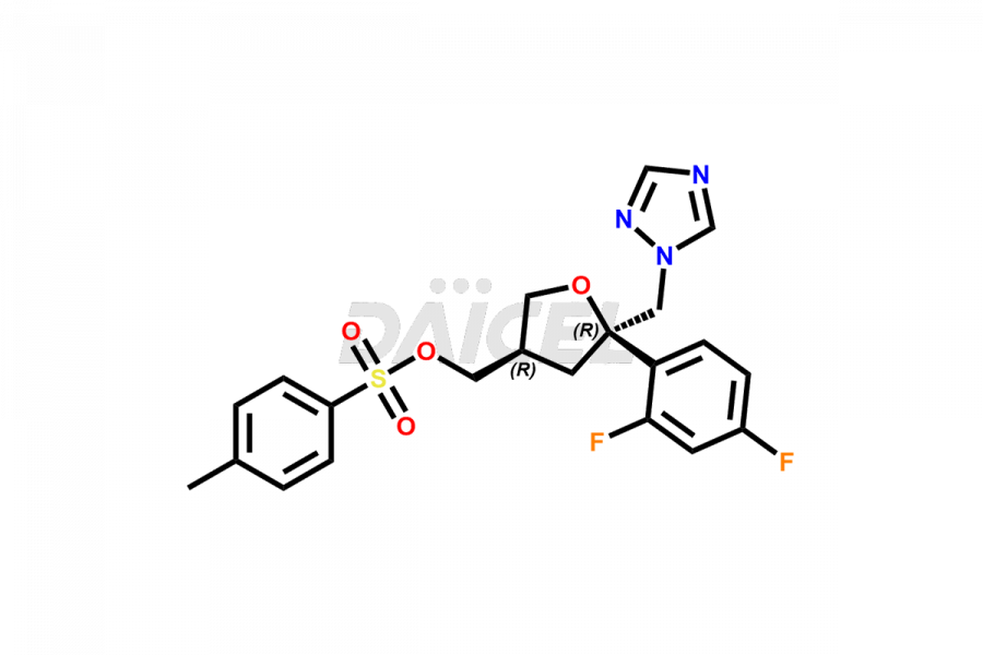 triazol-1-ylmethyl-5-24-difluorophenyltetrahydrofuran-3-ylmethyl-4-methylbenzenesulfonate